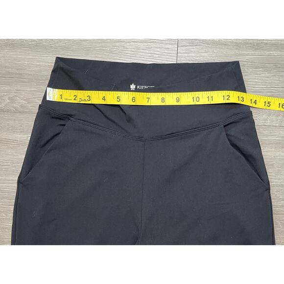 Kiragrace Wide Leg Yoga Pants Black High Rise Small Made in USA - Picture 7 of 7